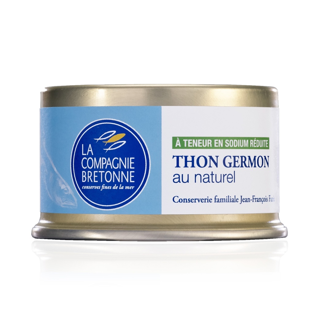 Thon blanc Germon au naturel à teneur réduite en sodium 135g