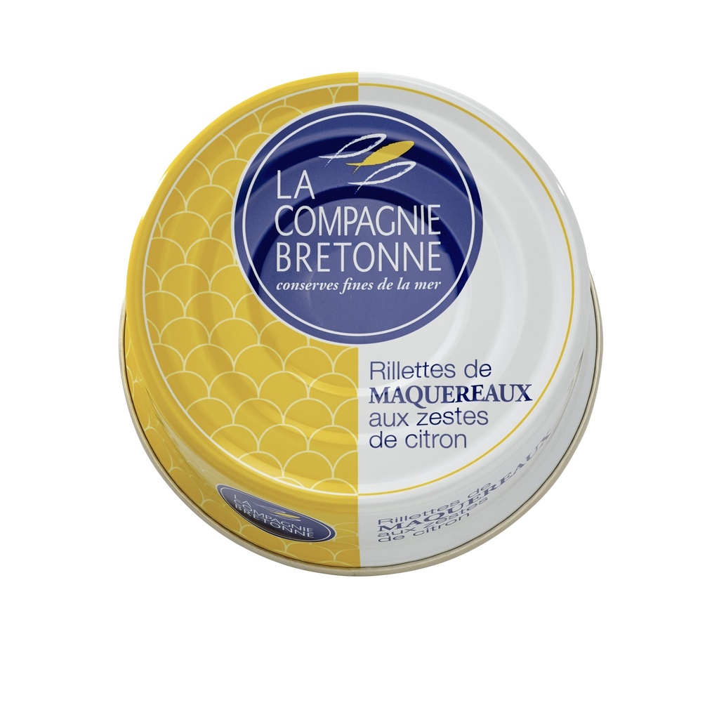 Rillettes de Maquereaux aux zestes de citron 78g