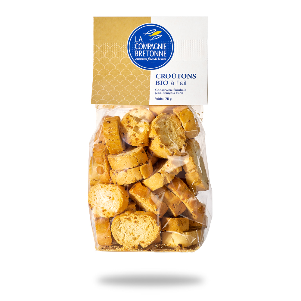 CROÛTONS BIO À L'AIL 75g