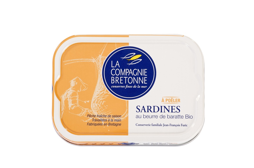 Sardines au beurre de baratte bio