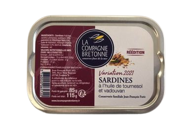 Sardines à l’huile de tournesol et vadouvan