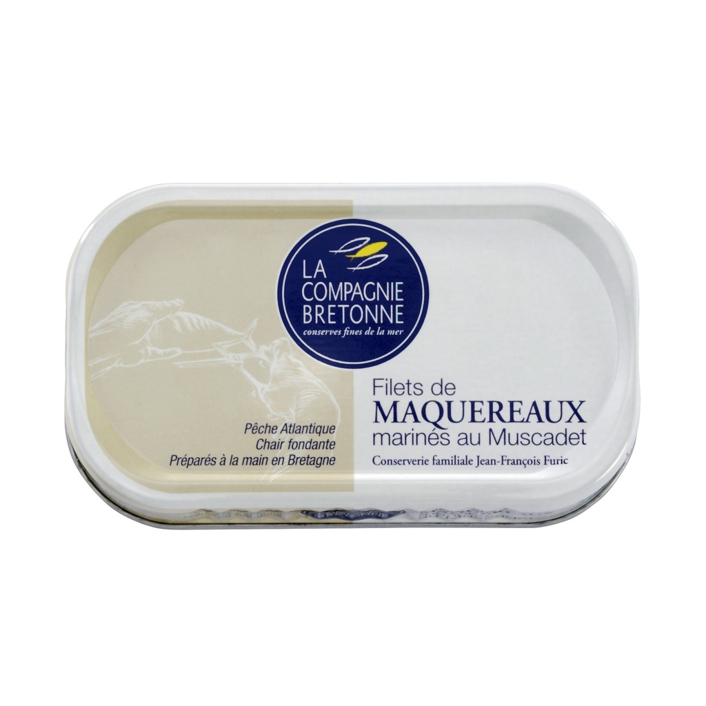 FILETS DE MAQUEREAUX MARINÉS AU MUSCADET 118g