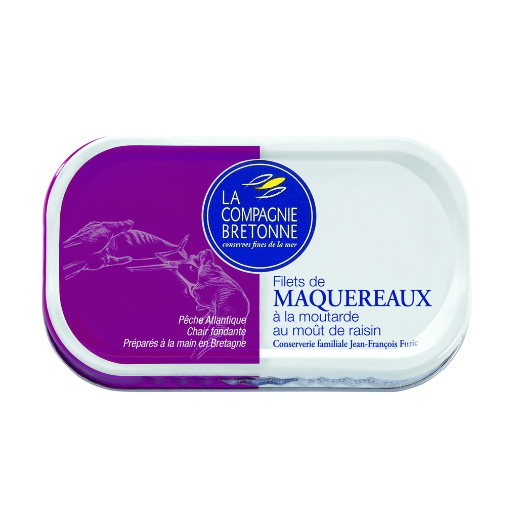 Filets de Maquereaux à la moutarde et au moût de raisin 113g