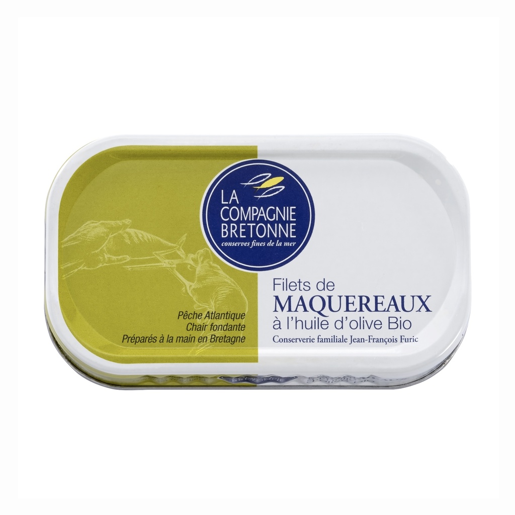 Filets de Maquereaux à l’huile d'olive bio 118g