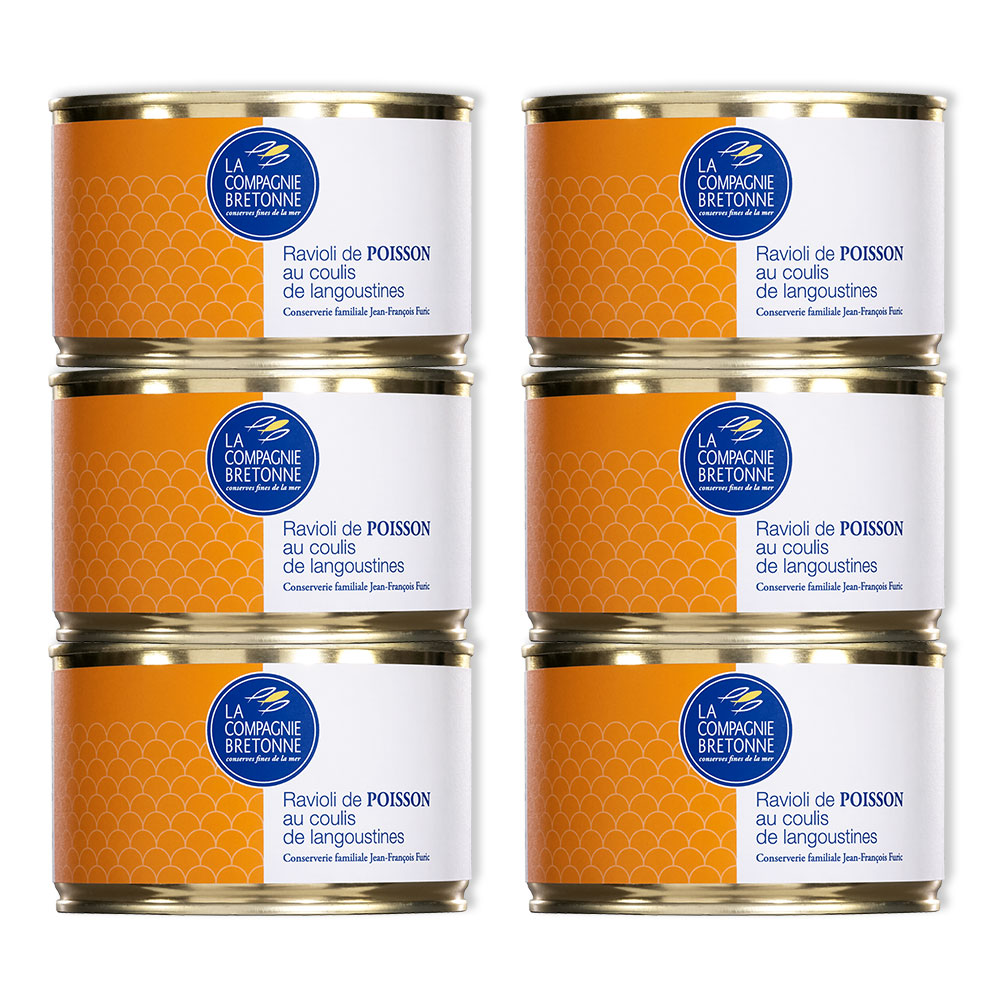 Lot de 6 Ravioli au coulis de langoustines