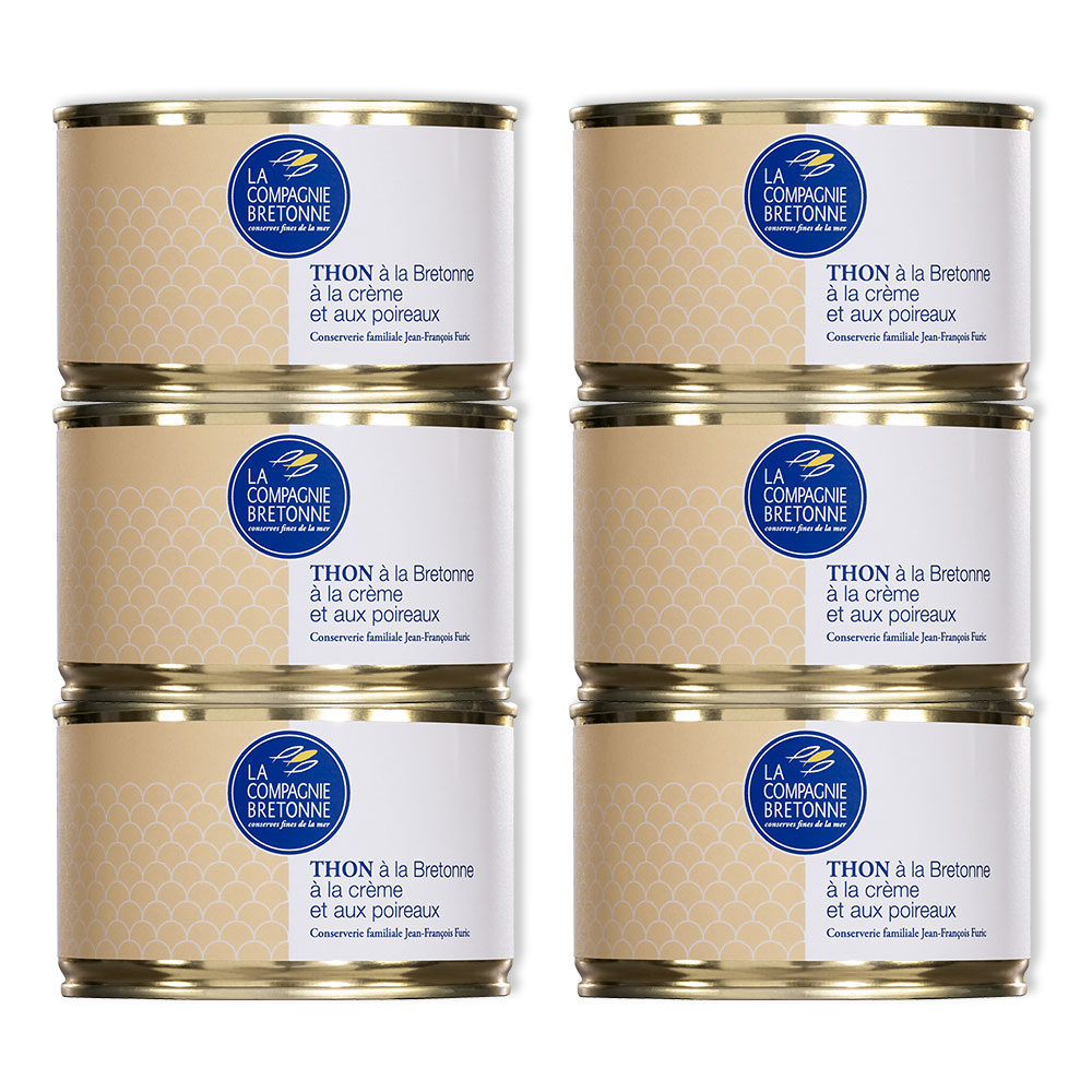 Lot de 6 Thon à la bretonne à la crème et aux poireaux
