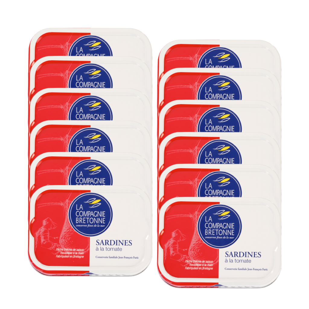 Lot de 12 Sardines à la tomate