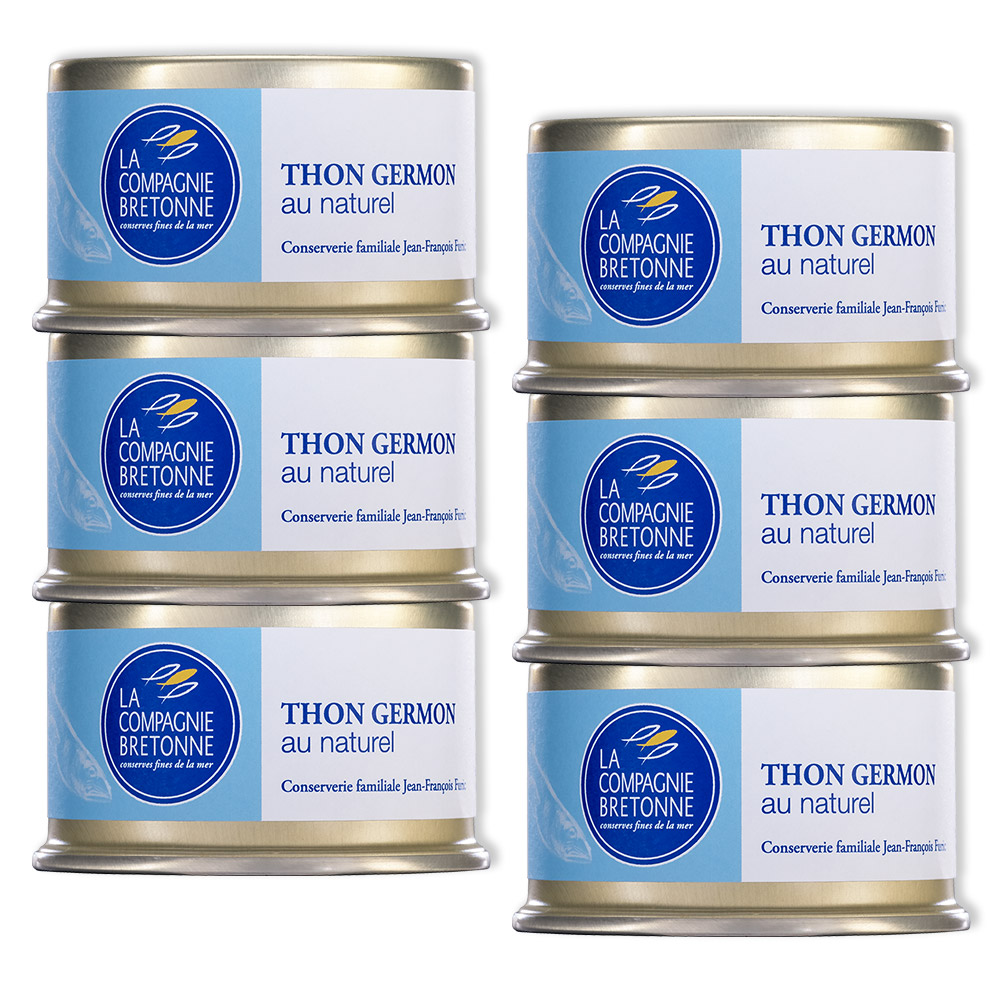Lot de 6 Thon blanc Germon au naturel 135g