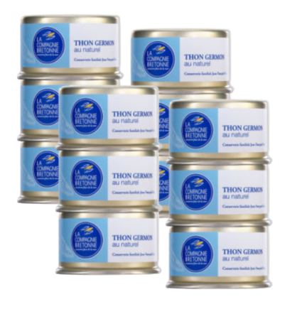 Lot de 12 Thon blanc Germon au naturel 135g