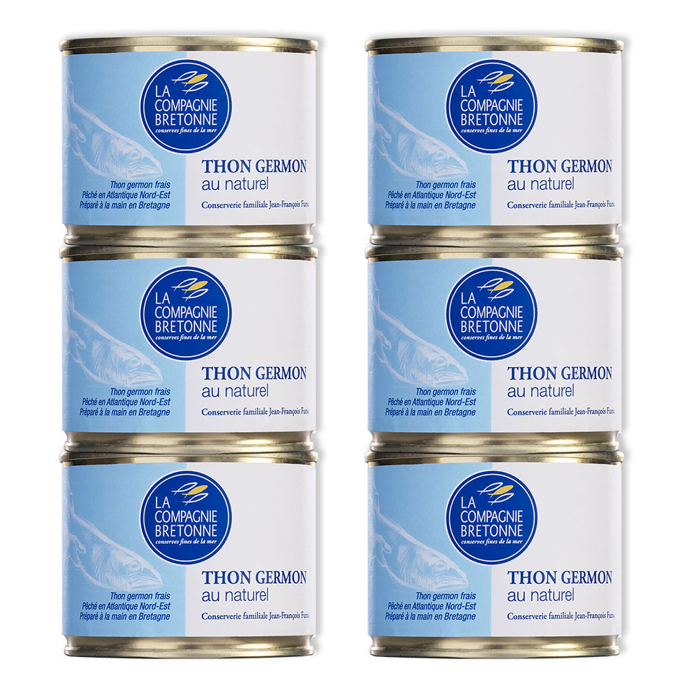 Lot de 6 Thon blanc Germon au naturel 200g
