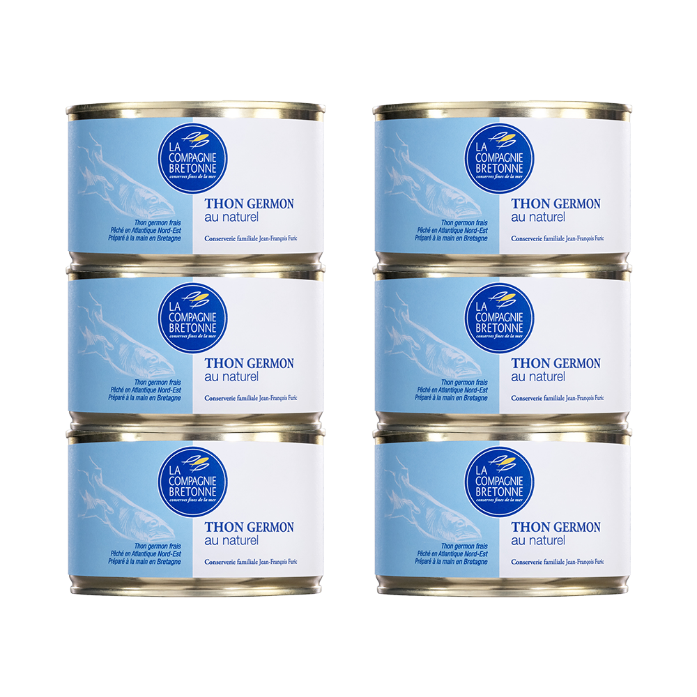 Lot de 6 Thon blanc Germon au naturel 400g