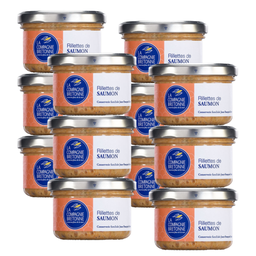 [2139] Lot de 12 Rillettes de Saumon 90g