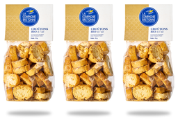[2710] Lot de 3 Sachets de croûtons à l’ail Bio
