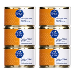 [2600] Lot de 6 Ravioli de poisson au coulis de langoustines
