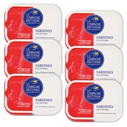 [2315] Lot de 6 Sardines à la tomate 115g