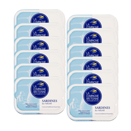 [2329S] Lot de 12 Sardines au naturel