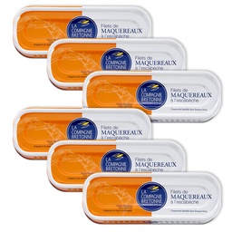 [2432] Lot de 6 Filets de Maquereaux à l’escabèche 169g