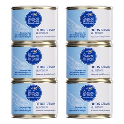 [2500] Lot de 6 Thon blanc Germon au naturel 200g