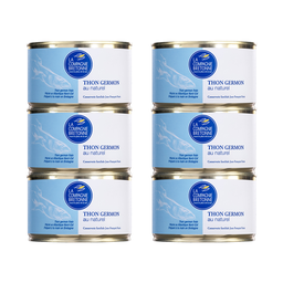 [2510] Lot de 6 Thon blanc Germon au naturel 400g