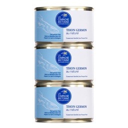 [1510] Lot de 3 Thon blanc Germon au naturel 400g